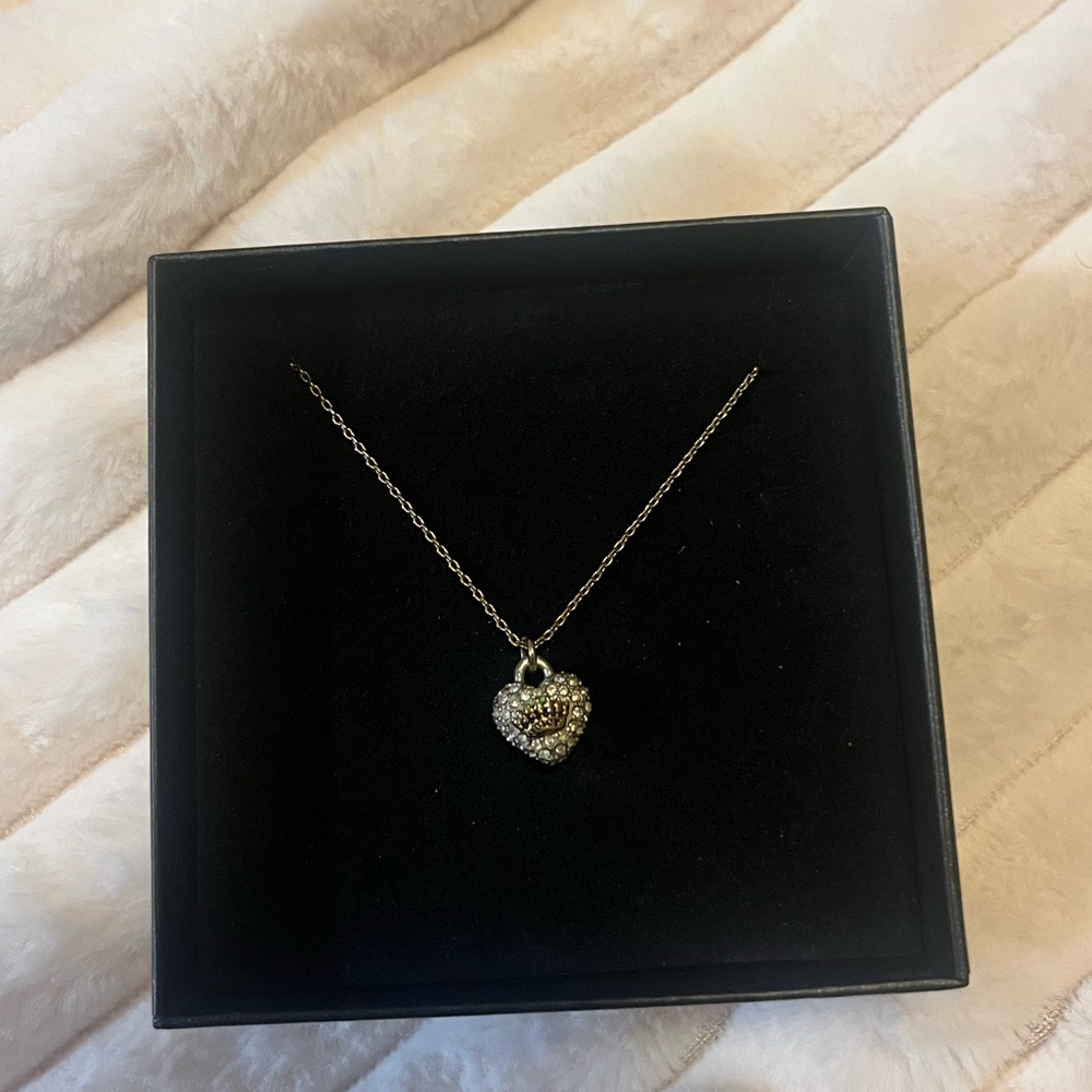 Juicy Couture Heart Necklace Y2K